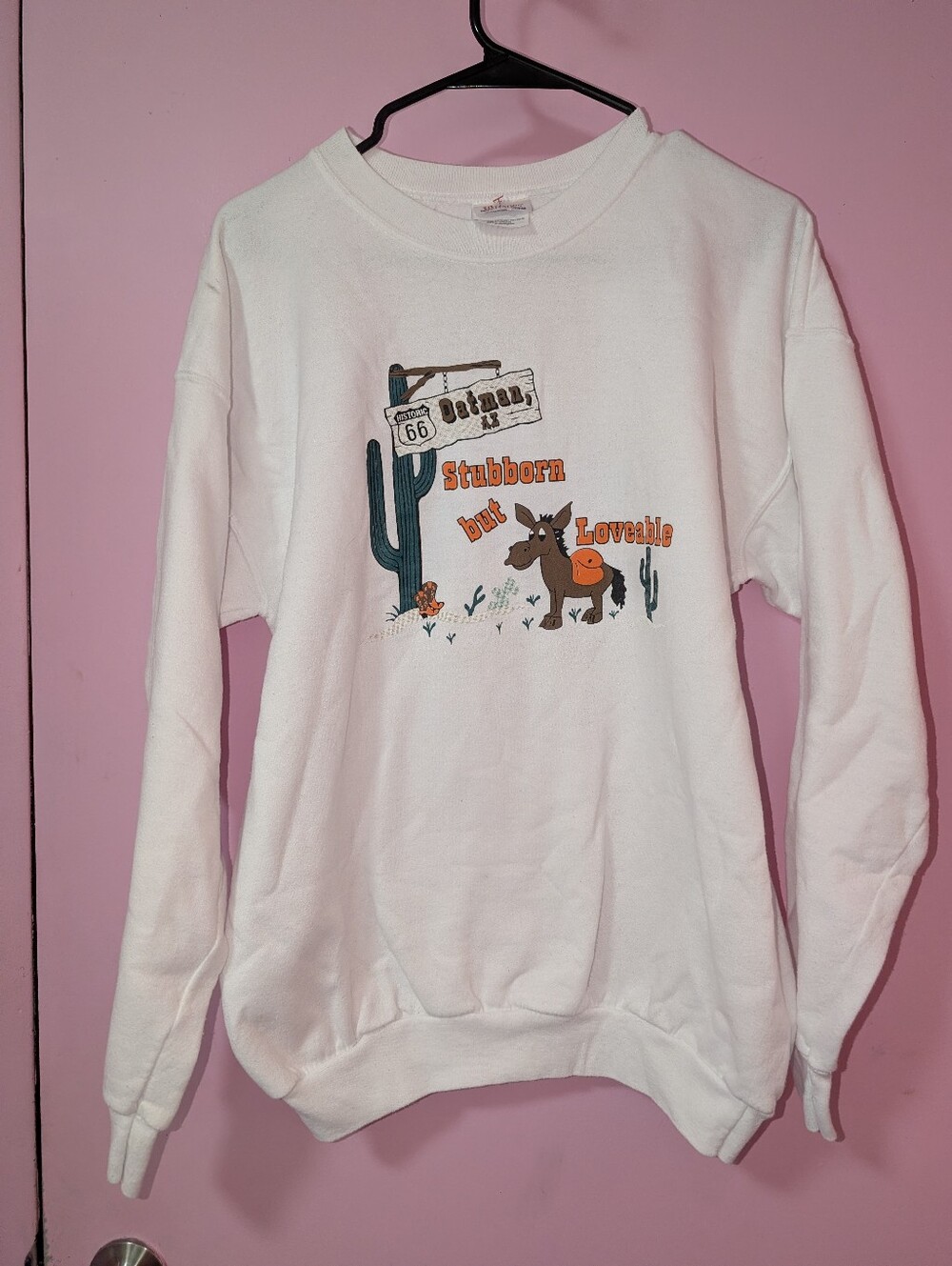 Vintage Route 66 Stubborn But Loveable Donkey Sweatshirt